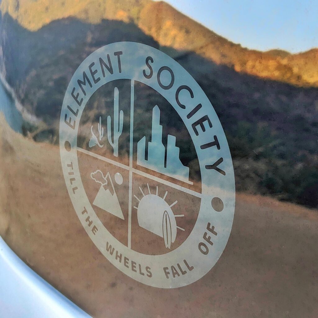 Element Society Decal - Inverted White